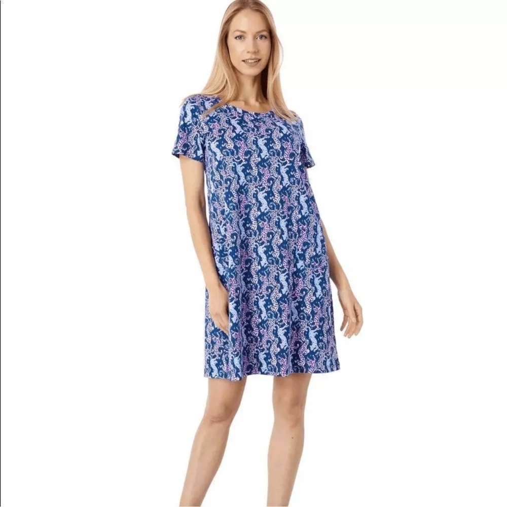 Lilly Pulitzer• Cody Swing Dress •Oyster Bay •Navy On The Catwalk •Size M